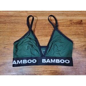 Bamboo Brand Triangle Green Size S Bra Bralette